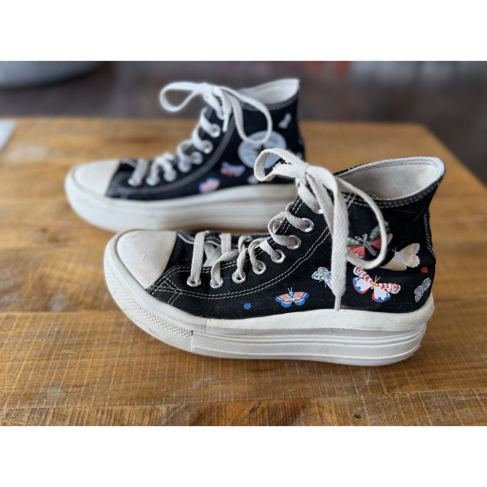 Converse Chuck Taylor All Star Move Platform High Butterfly Wings Sneakers‎ 8